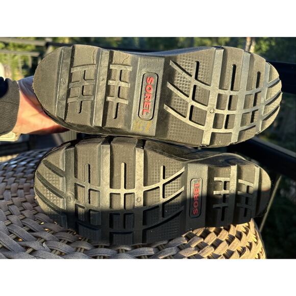 Sorel Womens Snow Boots Size 6 Red & Black With Insulated inserts, Slip On 01831 - Picture 12 of 16